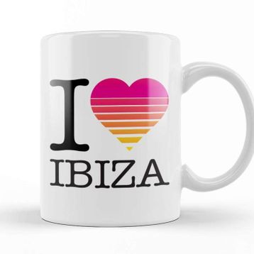 Baskı Dükkanı I Heart Ibiza Sunset Kupa