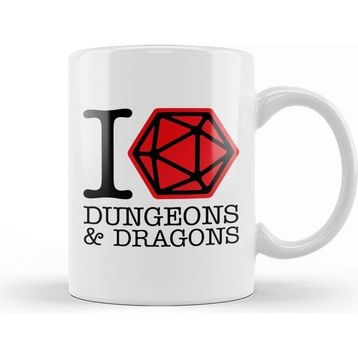 Baskı Dükkanı I Love Dungeons And Dragons Kupa