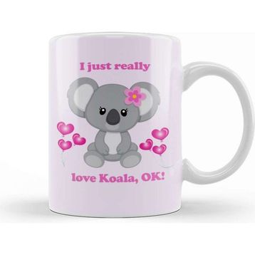 Baskı Dükkanı I Love Koala Kupa