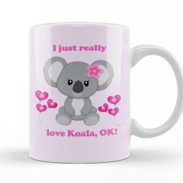Baskı Dükkanı I Love Koala Kupa