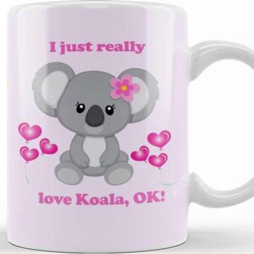 Baskı Dükkanı I Love Koala Kupa