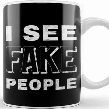 Baskı Dükkanı I See Fake People Kupa