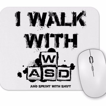 Baskı Dükkanı I Walk With Mouse Pad