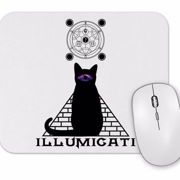 Baskı Dükkanı Illumicati Cat Kedi Mouse Pad