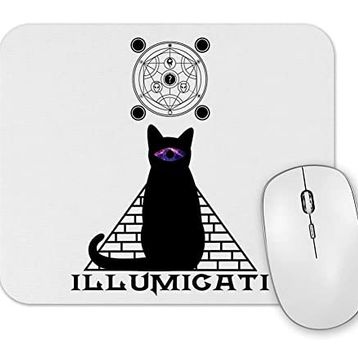Baskı Dükkanı Illumicati Cat Kedi Mouse Pad