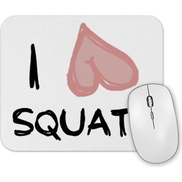 Baskı Dükkanı Ilove Squats Mouse Pad