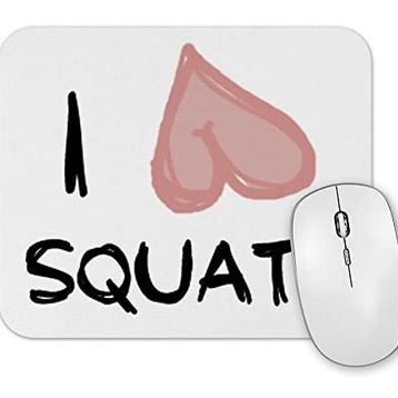 Baskı Dükkanı Ilove Squats Mouse Pad