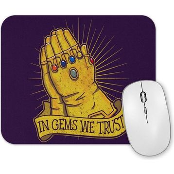 Baskı Dükkanı Infinity War in Gems We Trust Mouse Pad