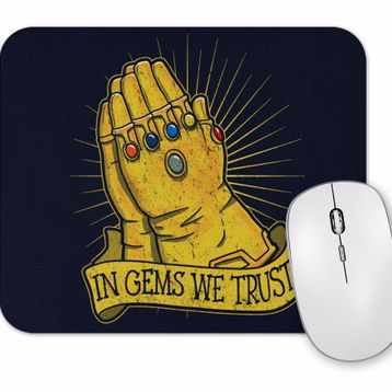 Baskı Dükkanı Infinity War in Gems We Trust Mouse Pad
