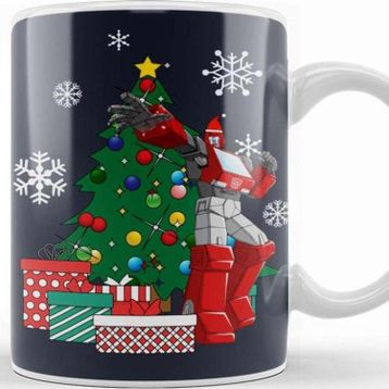 Baskı Dükkanı Ironhide Around The Christmas Tree Transformers Kupa