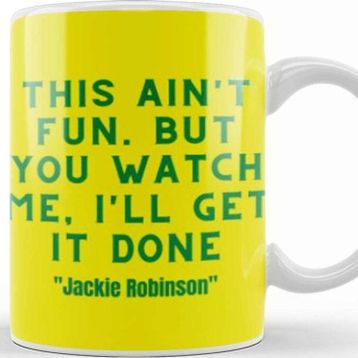 Baskı Dükkanı Jackie Robinson Baseball Quotes Kupa