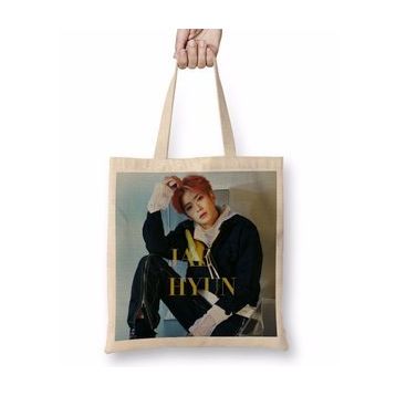 Baskı Dükkanı Jaehyun Nct 127 Superhuman Bez Uzun Saplı Krem Rengi Çanta