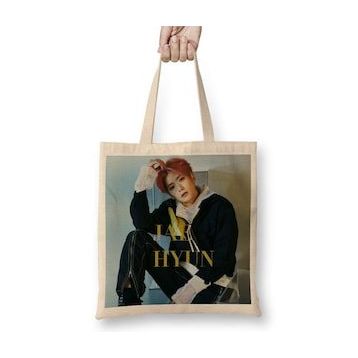 Baskı Dükkanı Jaehyun Nct 127 Superhuman Bez Uzun Saplı Krem Rengi Çanta