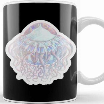 Baskı Dükkanı Jellyfish Silver Holo Kupa Bardak