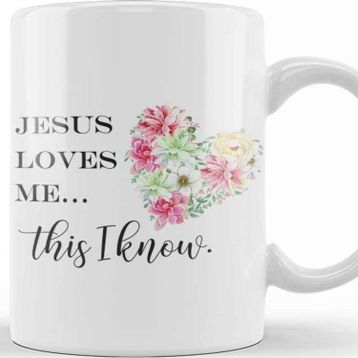 Baskı Dükkanı Jesus Loves Me This I Know Kupa Bardak