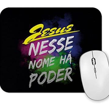 Baskı Dükkanı Jesus Nesse Nome Ha Poder Mouse Pad