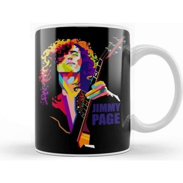 Baskı Dükkanı Jimmy Page In Pop Art Kupa