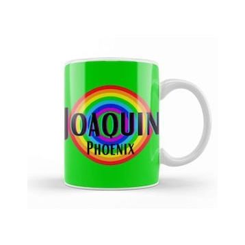 Baskı Dükkanı Joaquin Phoenix Retro Rainbow Style Kupa Bardak