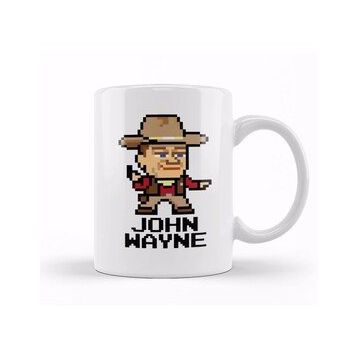 Baskı Dükkanı John Wayne Pixel Character Kupa Bardak