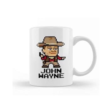 Baskı Dükkanı John Wayne Pixel Character Kupa Bardak