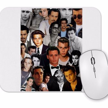 Baskı Dükkanı Johnny Depp Collage Mouse Pad