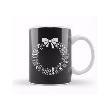 Baskı Dükkanı Joker Christmas Wreath Pattern Kupa