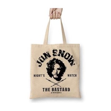 Baskı Dükkanı Jon Snow Night Watch Bez Çanta