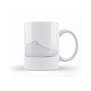 Baskı Dükkanı Jordan 1 Mid Gs White Kupa