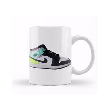 Baskı Dükkanı Jordan 1 Mid Pastel Black Toe Kupa
