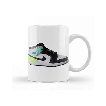 Baskı Dükkanı Jordan 1 Mid Pastel Black Toe Kupa