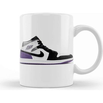 Baskı Dükkanı Jordan 1 Mid Se Purple Kupa