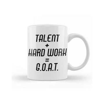 Baskı Dükkanı Jordan Talent Hard Work Goat Kupa