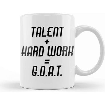 Baskı Dükkanı Jordan Talent Hard Work Goat Kupa