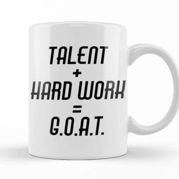 Baskı Dükkanı Jordan Talent Hard Work Goat Kupa