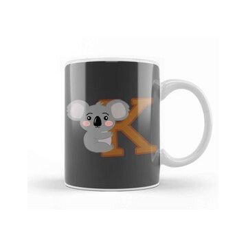 Baskı Dükkanı K For Koala Koala Lover Kupa
