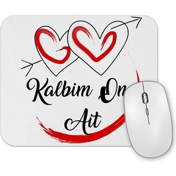 Baskı Dükkanı Kalbim Ona Ait Mouse Pad