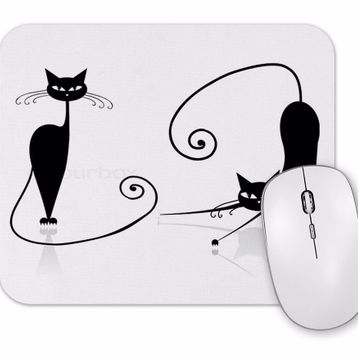 Baskı Dükkanı Kara Kediler Mouse Pad