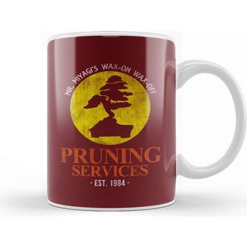 Baskı Dükkanı Karate Kid Mr Miyagi Pruning Services Kupa