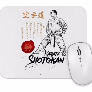 Baskı Dükkanı Karate Shotokan Dojo Kun Mouse Pad