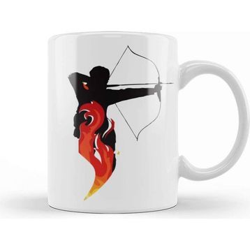 Baskı Dükkanı Katniss Everdeen Katniss on Fire Kupa