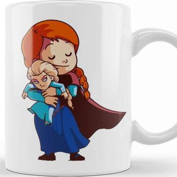 Baskı Dükkanı Kawaii Anna Elsa Kupa