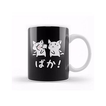 Baskı Dükkanı Kawaii Neko Baka Anime Kupa