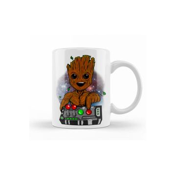 Baskı Dükkanı KB10071 Baby Groot Baby Tree Dont Push Porselen Kupa Bardak