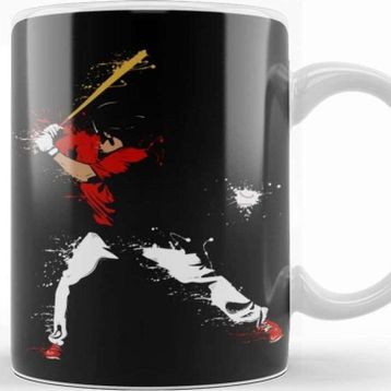 Baskı Dükkanı KB10097 Basketbol Baseball Porselen Kupa Bardak