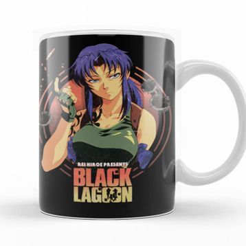 Baskı Dükkanı KB10150 Black Lagoon Porselen Kupa Bardak