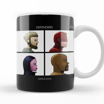 Baskı Dükkanı KB10418 Defenders Justice Days Porselen Kupa Bardak