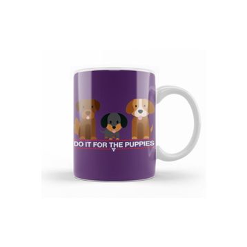 Baskı Dükkanı KB10427 Destiny Do It For The Puppıes Pug Köğek Porselen Kupa Bardak
