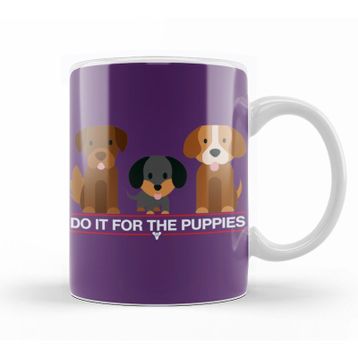Baskı Dükkanı KB10427 Destiny Do It For The Puppıes Pug Köğek Porselen Kupa Bardak