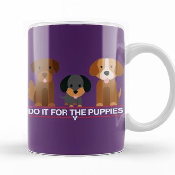 Baskı Dükkanı KB10427 Destiny Do It For The Puppıes Pug Köğek Porselen Kupa Bardak