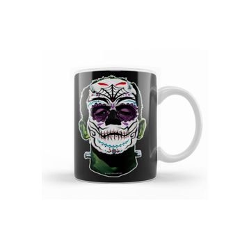 Baskı Dükkanı KB10431 Dia De Los Muertos Day Of The Dead Monster Porselen Kupa Bardak